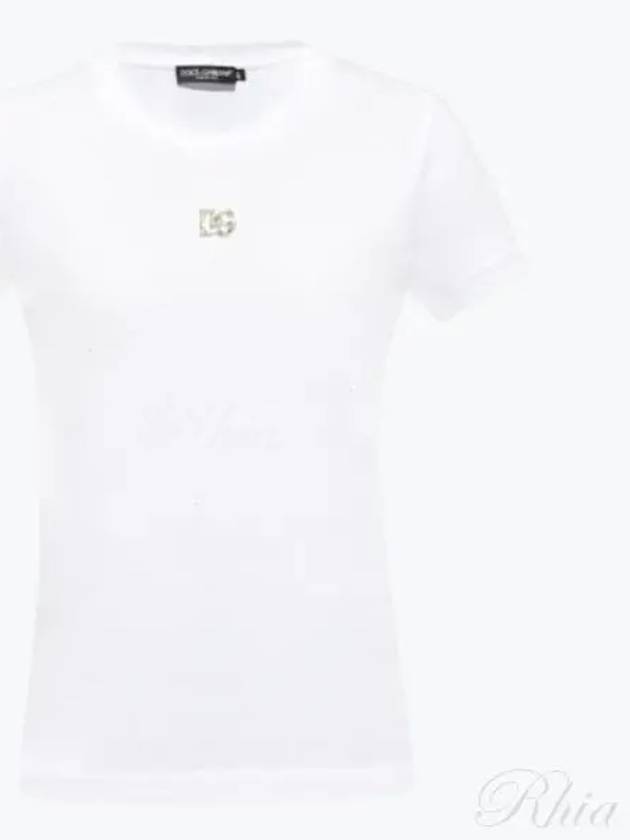 Logo Jersey Short Sleeve T-shirt White - DOLCE&GABBANA - BALAAN 2