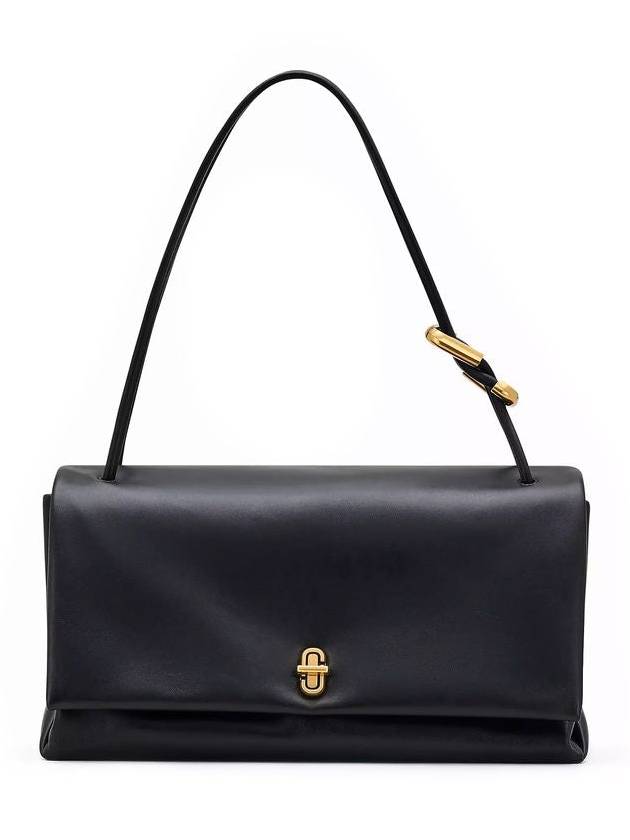 'Dual Large' Black Shoulder Bag With Logo Applied On The Back In Leather Woman - MARC JACOBS - BALAAN 4