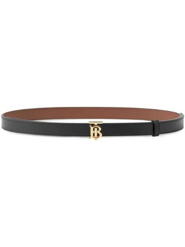 TB Reversible Leather Belt Black Tan - BURBERRY - BALAAN 1