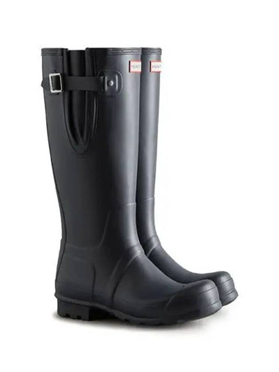 Tall Side Adjustable Wellington Long Rain Boots Navy - HUNTER - BALAAN 2