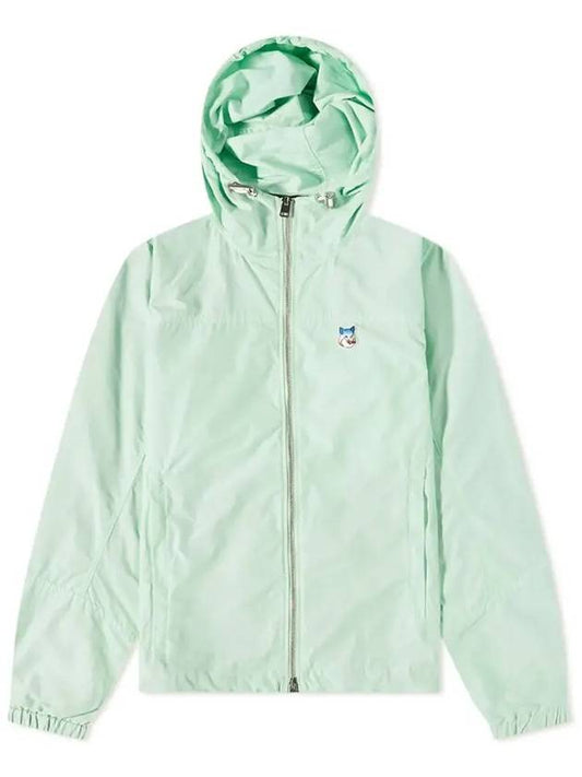 Fox Patch Hooded Jacket Green - MAISON KITSUNE - BALAAN 2