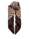 Iconographe Silk Scarf Brown - VALENTINO - BALAAN 4