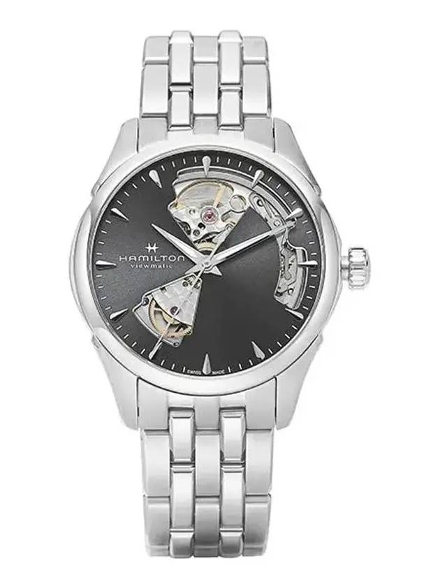 Jazzmaster Open Heart Auto Metal Watch Silver - HAMILTON - BALAAN 1