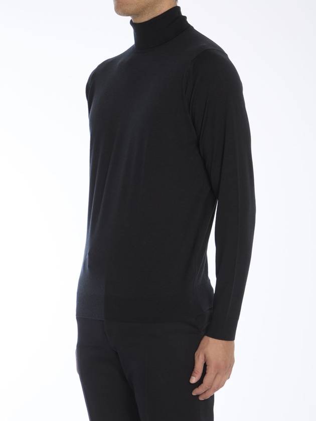 Wool Turtleneck Black - JOHN SMEDLEY - BALAAN 3