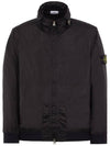 Men's Logo Patch Nylon Metal Zip-up Jacket Black - STONE ISLAND - BALAAN 2