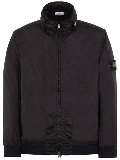 Men's Logo Patch Nylon Metal Zip-up Jacket Black - STONE ISLAND - BALAAN 2