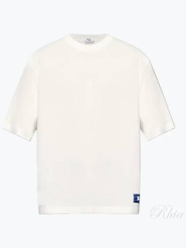 Logo Patch Cotton Jersey Short Sleeve T-Shirt Ivory - BURBERRY - BALAAN 2