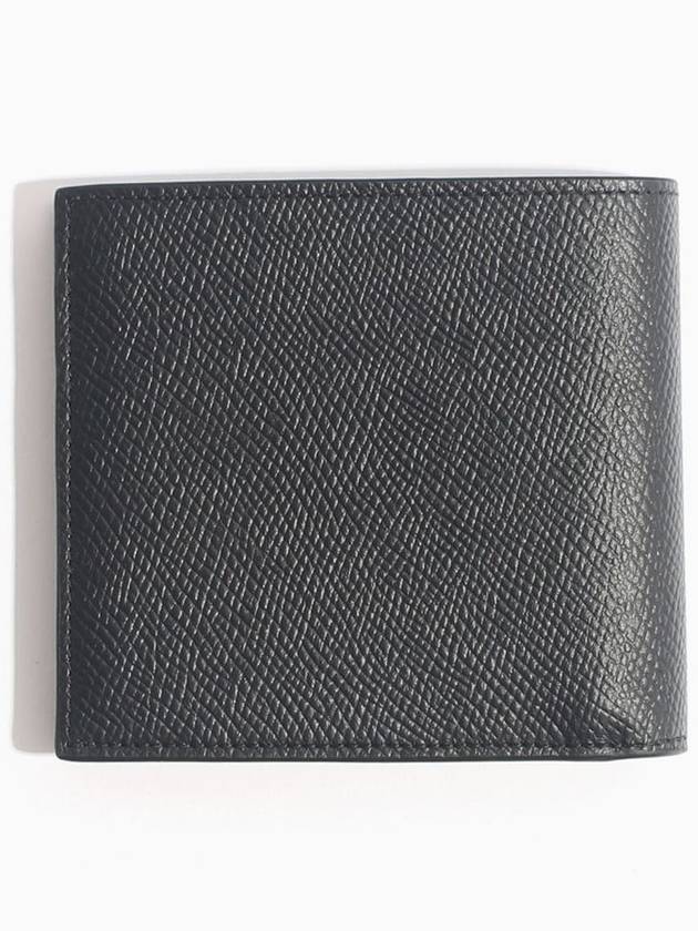 Celine Logo Leather Half Wallet Black - CELINE - BALAAN 3