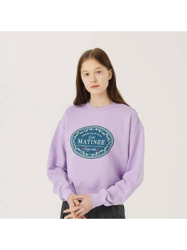 Matinee Classic Label Sweatshirt Lavender - LE SOLEIL MATINEE - BALAAN 2