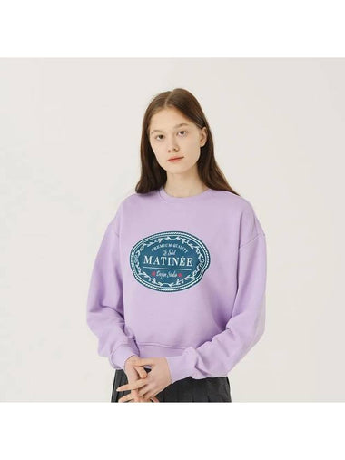 Matinee Classic Label Sweatshirt Lavender - LE SOLEIL MATINEE - BALAAN 1