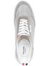 Vitello Alumni Trainer Caprede Low Top Sneakers Grey - THOM BROWNE - BALAAN 6