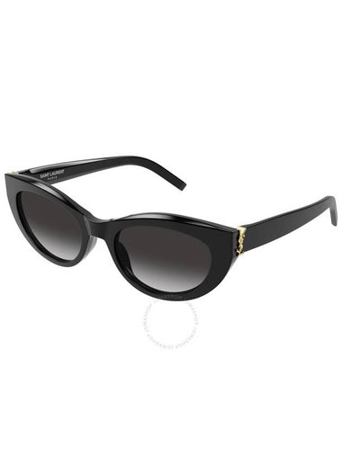 Saint Laurent Grey Geometric Ladies Sunglasses SL M115 002 54 - SAINT LAURENT - BALAAN 1