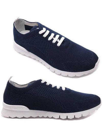 Fit Knit Low Top Sneakers Navy - KITON - BALAAN 2