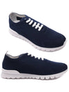 Fit Knit Low Top Sneakers Navy - KITON - BALAAN 3