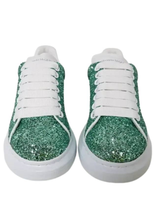 Glitter Oversole Low Top Sneakers Green - ALEXANDER MCQUEEN - BALAAN 4