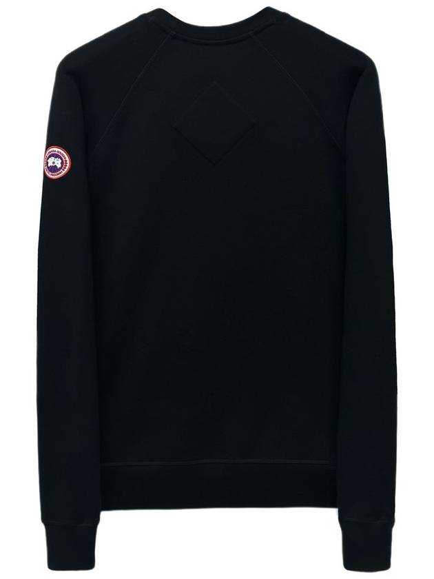 Men's Huron Crew Neck Sweatshirt Black - CANADA GOOSE - BALAAN 3