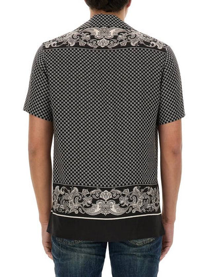 MONOGRAM PAISLEY STAMOA SHIRT - BALMAIN - BALAAN 2