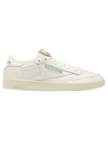 Club 85 Vintage Low Top Sneakers Chalk Green - REEBOK - BALAAN 1