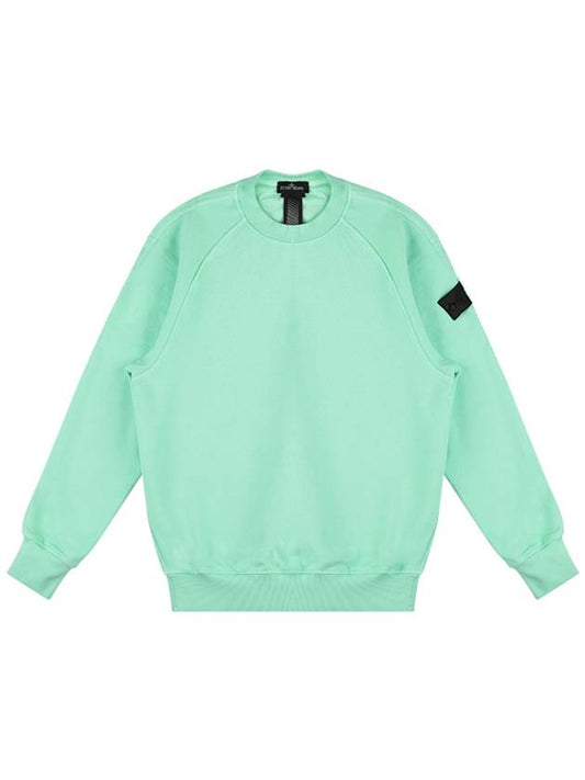 Shadow Project Logo Crew Neck Cotton Sweatshirt Light Green - STONE ISLAND - BALAAN 2