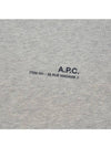 Item Logo Cotton Sweatshirt Grey - A.P.C. - BALAAN 4