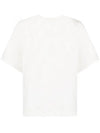 Logo Round Short Sleeve T-Shirt Natural - JIL SANDER - BALAAN 4