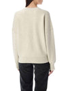 Logo Intarsia Crewneck Sweater Ecru - ISABEL MARANT - BALAAN 3