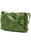 Cassette Intrecciato Leather Cross Bag Avocado - BOTTEGA VENETA - BALAAN 3