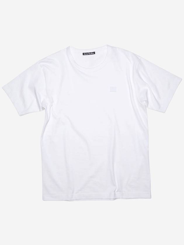 Studios Men's Nash Face Crewneck Short Sleeve T-Shirt White - ACNE STUDIOS - BALAAN 2