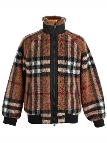 Check fleece zip up jacket UK4 - BURBERRY - BALAAN 1