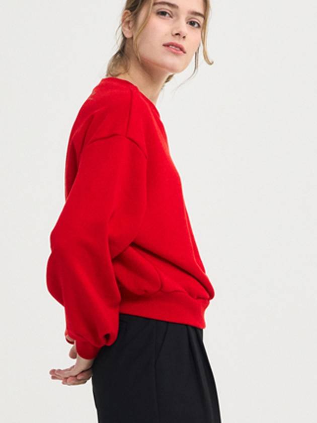 Passion Logo Crop Sweatshirt Red - SORRY TOO MUCH LOVE - BALAAN 3