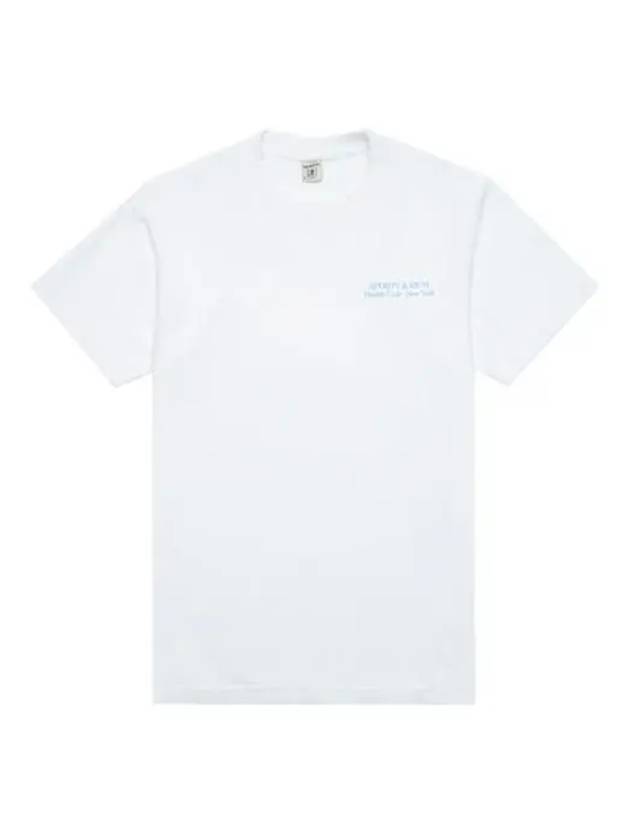 Slogan Print Short Sleeve T-Shirt White - SPORTY & RICH - BALAAN 2