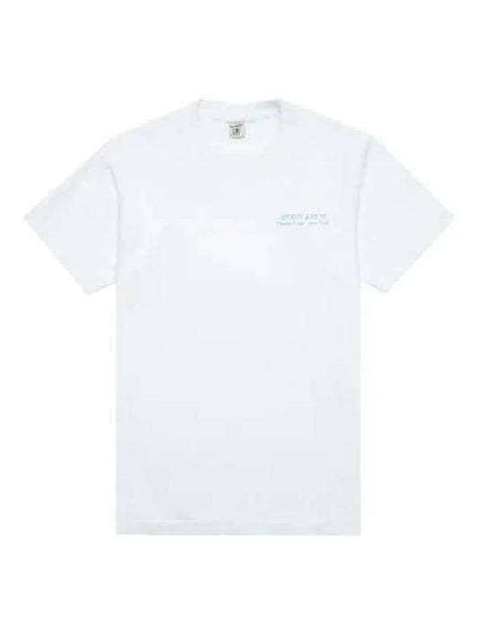 Slogan Print Short Sleeve T-Shirt White - SPORTY & RICH - BALAAN 2