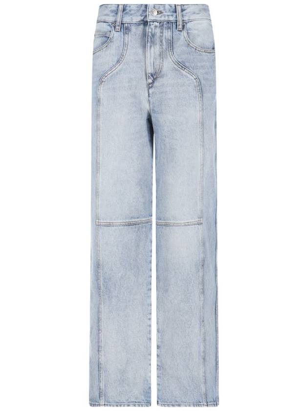 Denim Straight Pants PA0143FB B1H02E30LU BLUE - ISABEL MARANT ETOILE - BALAAN 2