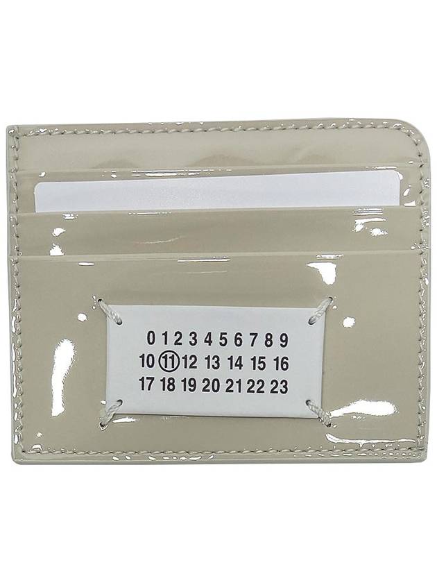 Stitch Logo Patch Card Wallet Light Grey - MAISON MARGIELA - BALAAN 2