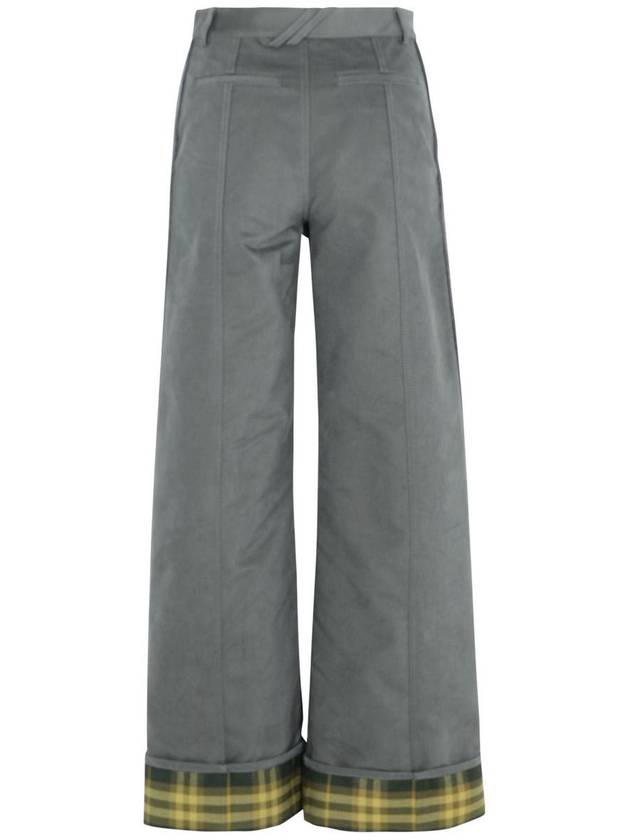 Burberry Grey Nylon Blend Trousers - BURBERRY - BALAAN 3