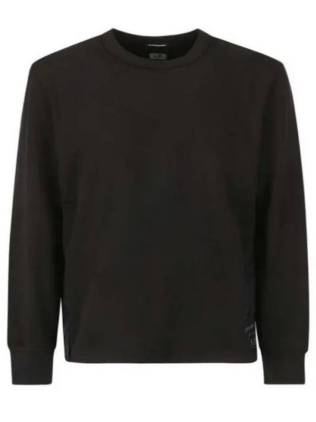 Metropolis Series Stretch Fleece Mix Pocket Sweatshirt Black - CP COMPANY - BALAAN 2