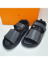 Archipel Velcro Sandals Black - HERMES - BALAAN 3