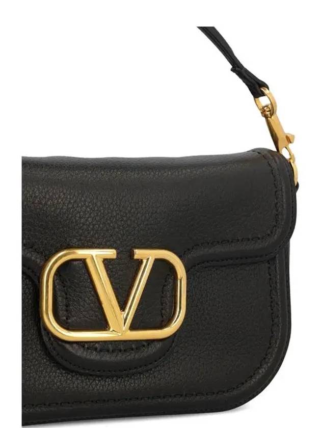 V Logo Shoulder Bag Black - VALENTINO - BALAAN 6