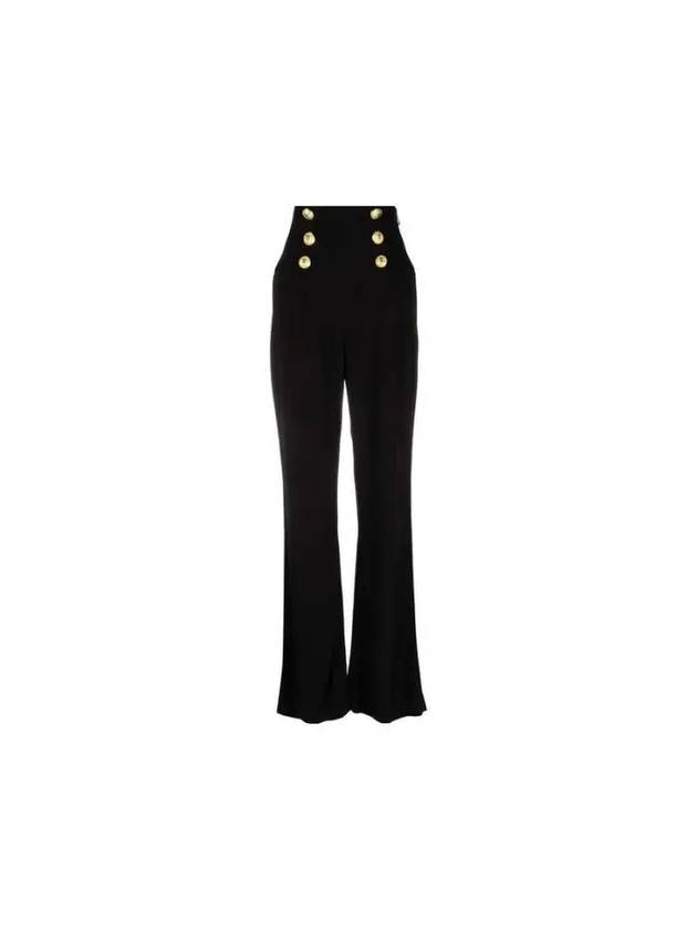 Button decorated flare pants DF0PQ000 VB00 0PA - BALMAIN - BALAAN 1