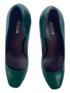 Capretto Leather Pumps Green - MIU MIU - BALAAN 3