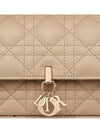 Lady Chain Canage Lambskin Pouch Bag Sand - DIOR - BALAAN 7