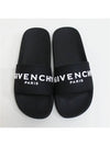 Logo Rubber Slide Slippers Black - GIVENCHY - BALAAN 4