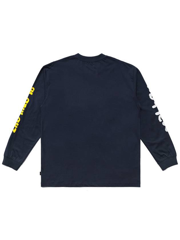 MALBON x GLO GANG Glo Long Sleeve T-Shirt NAVY M3113LRL01NVY - MALBON GOLF - BALAAN 3