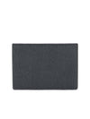 Pebble Grain Leather Stripe Single Card Wallet Black - THOM BROWNE - BALAAN 4