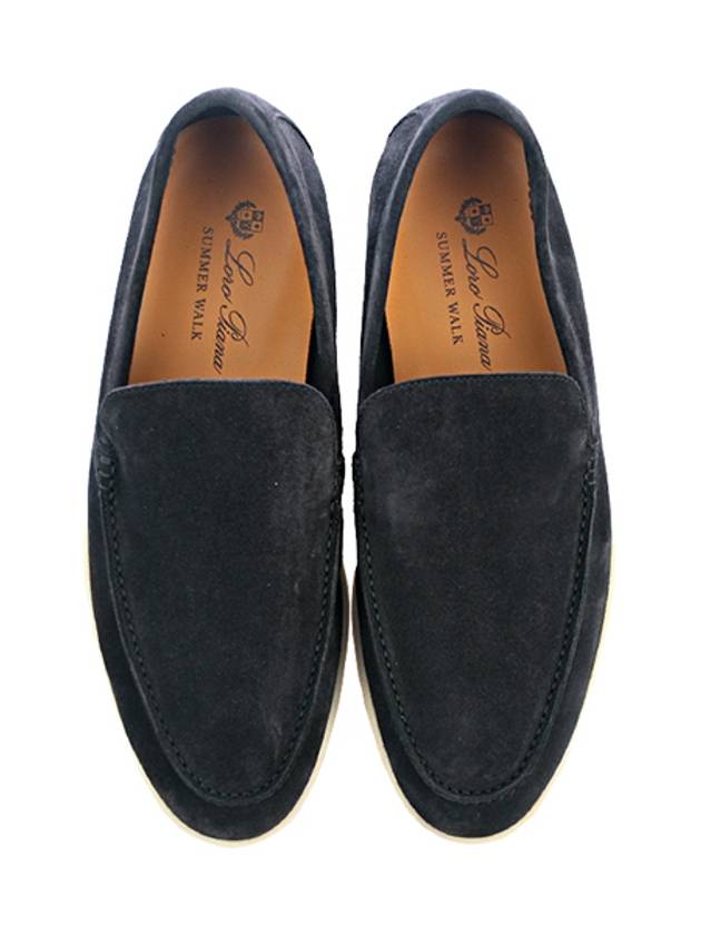 Summer Walk Suede Loafers Black - LORO PIANA - BALAAN.