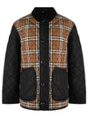 Vintage Check Quilted Jacket Brown - BURBERRY - BALAAN 2