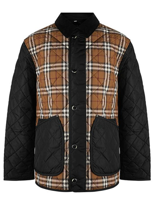 Vintage Check Quilted Jacket Brown - BURBERRY - BALAAN 2