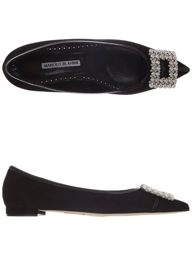 23FW 223 1576 0006 BLCK TUBERIAN Jewel Flat - MANOLO BLAHNIK - BALAAN 2