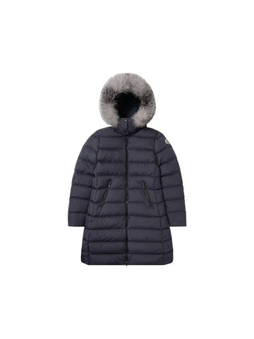 Abelle Long Down Jacket Padding Night Blue - MONCLER - BALAAN 1