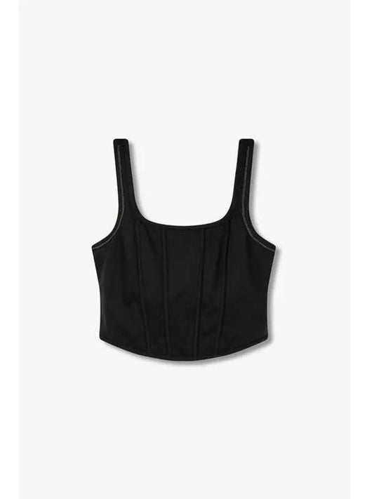 Women s Monili Trim Easy Crop Top Black - BRUNELLO CUCINELLI - BALAAN 1